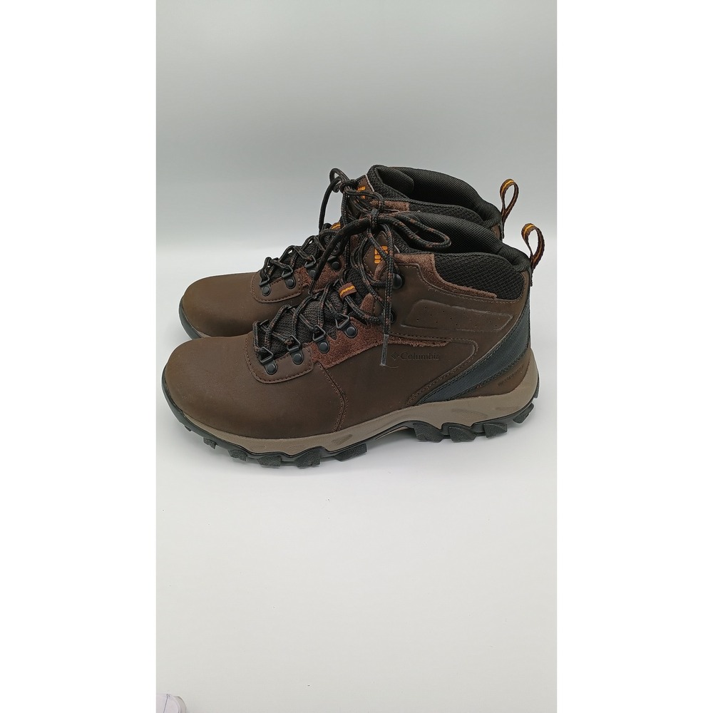 COLUMBIA Newton Ridge WATERPROOF Dark Brown HIKING Boots Mens 8.5